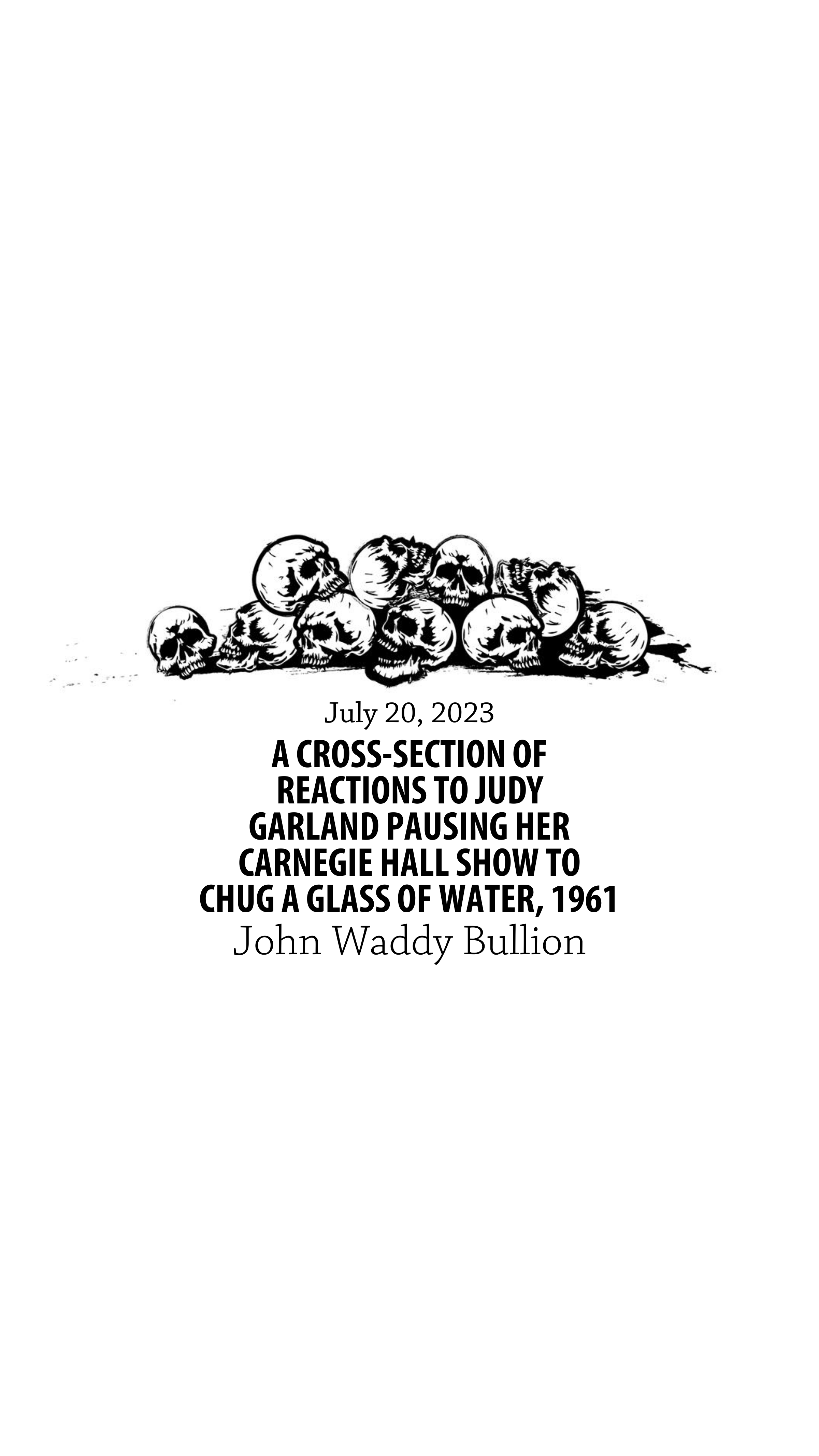 HAD A Cross Section Of Reactions To Judy Garland Pausing Her